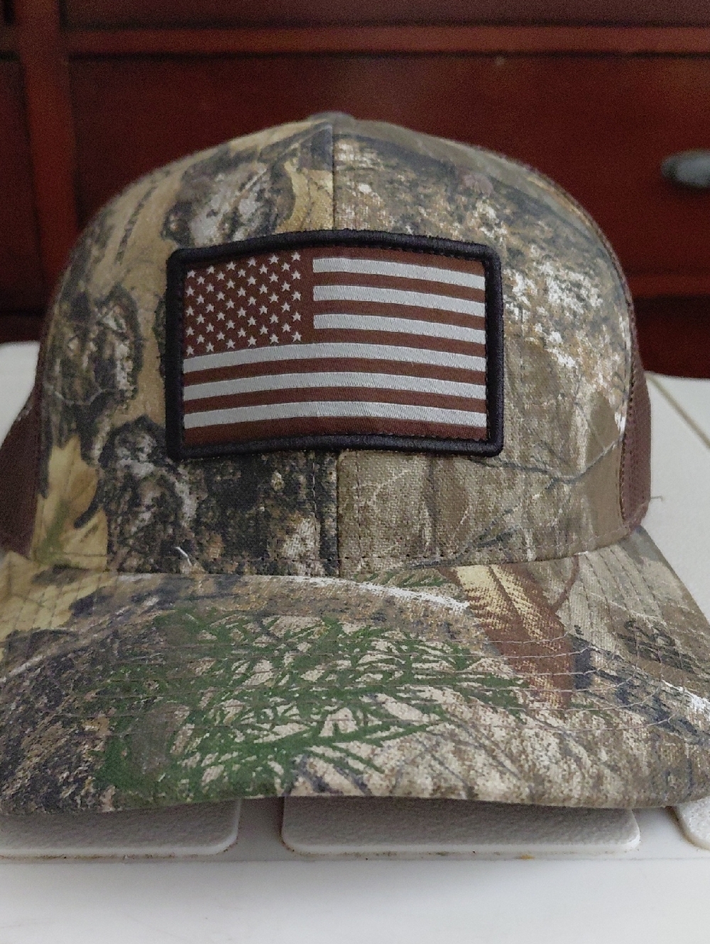 Realtree Brown Camo Mesh Cap with Realtree Patch